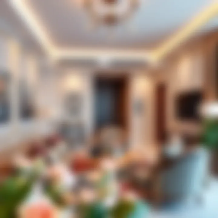 Stylish Interior of a Rental Apartment Cozy living space in a rental apartment with elegant decor