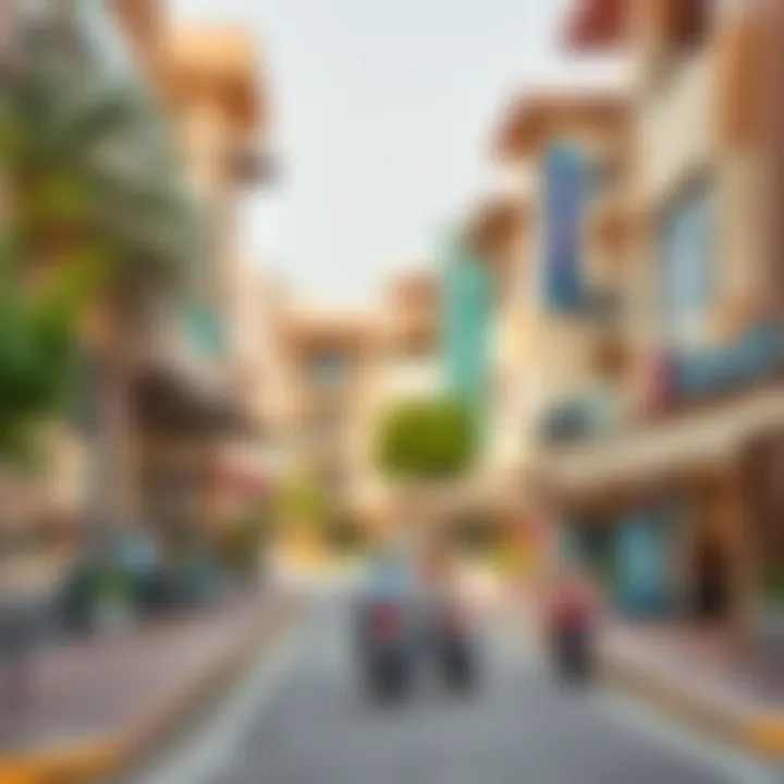 Community Life in Ajman Vibrant neighborhood scene in Ajman with local amenities