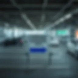 Parking area at Al Ghurair Mall with clear signage