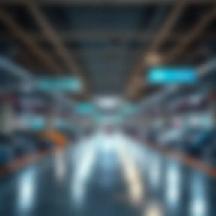 Overview of Al Ghurair Mall's parking spaces