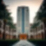 Architectural Elegance of Al Razi Building 64 A stunning view of Al Razi Building 64 showcasing its architectural design.
