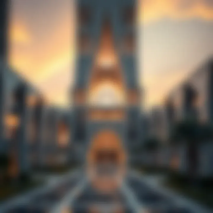 Architectural Marvel of ذا فيو النخله Modern architectural design of ذا فيو النخله