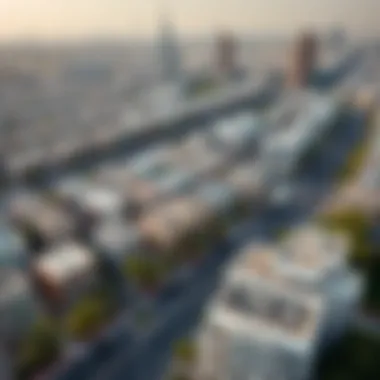 Vibrant Neighborhood of Jumeirah 1 Aerial view of Jumeirah 1 showcasing the vibrant neighborhood