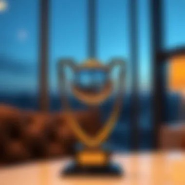 Symbol of Architectural Excellence Elegant trophy symbolizing architectural excellence