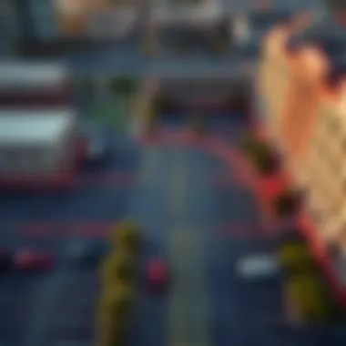 Aerial view of Burjuman parking lot