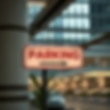 Parking signage inside Burjuman