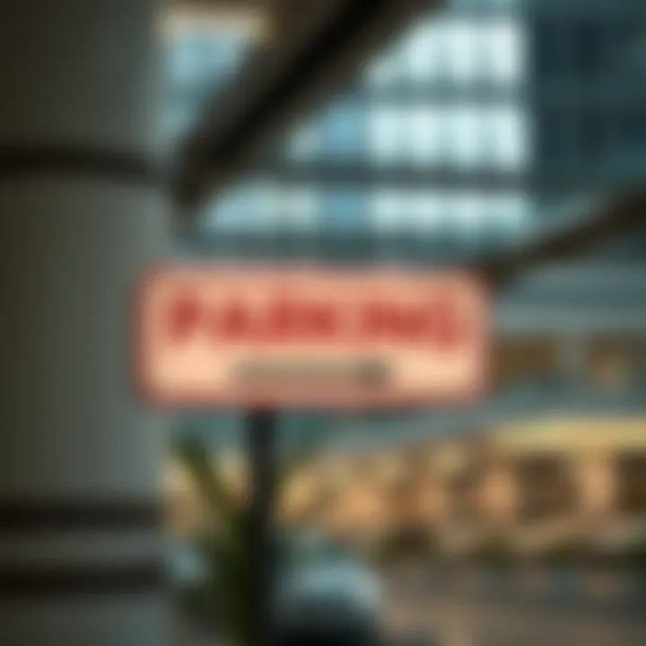 Parking signage inside Burjuman