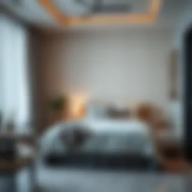 A cozy room interior in Jebel Ali highlighting rental options available