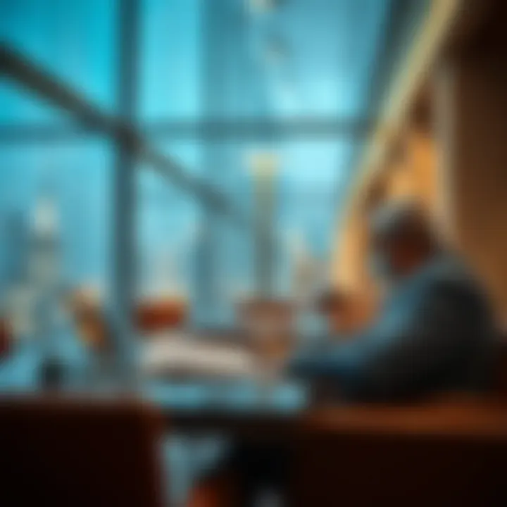 Investor making informed financial decisions