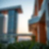 Modern architectural design in Business Bay