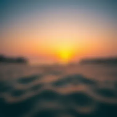 Serene Sunset Over Creek Beach A serene sunset view over Creek Beach with golden sands.