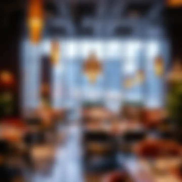 Vibrant Atmosphere of Casual Dining Vibrant casual dining atmosphere at Nation Tower