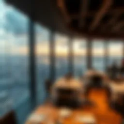 Stunning view of Nation Tower restaurants with a panoramic cityscape