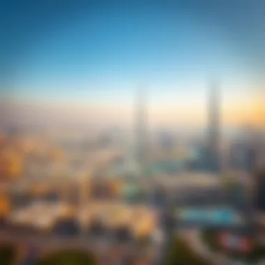 Aerial view of Dubai's skyline showcasing land development