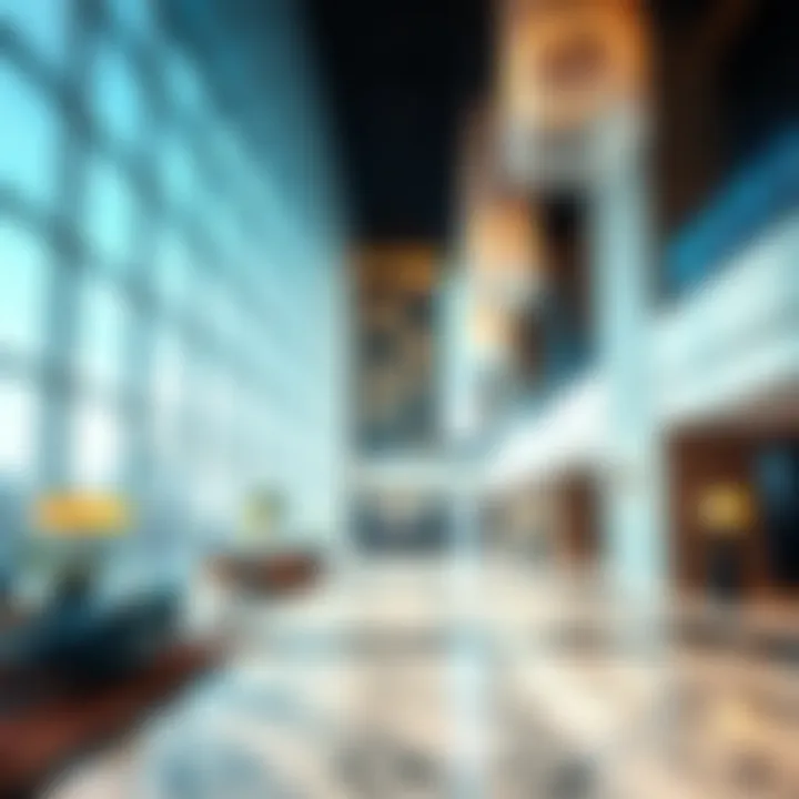 D2 Tower Lobby - Modern Design Elements Interior view highlighting the modern design of the D2 Tower lobby