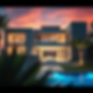 Modern Architecture of Damac Villas Luxurious villa in Damac Hills showcasing modern architecture