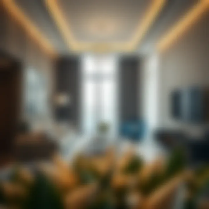 Interior of a stylish Deira flat highlighting contemporary design