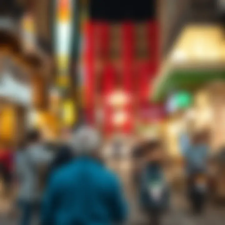 Vibrant street life in Deira demonstrating local culture