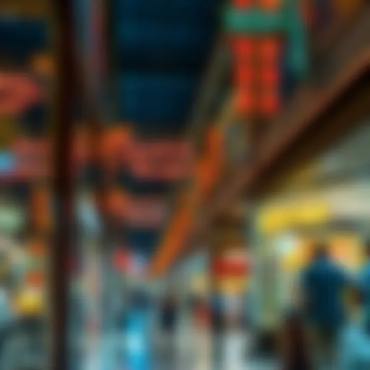 Retail Vibrance in Dragon Mart Shops and retail scenes bustling with activity in Dragon Mart