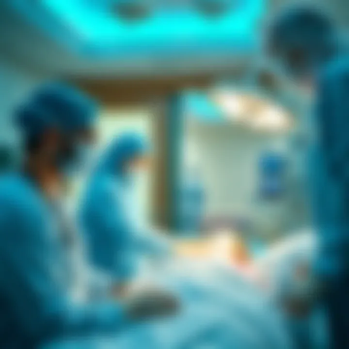 Dedicated Patient Care at Dubai Hills American Hospital Healthcare professionals engaging in patient care within the hospital