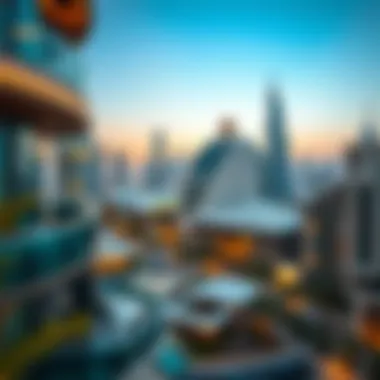 Dubai skyline showcasing property developments