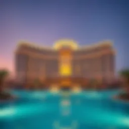 A stunning view of the Dusit Thani Abu Dhabi showcasing its unique architectural design.