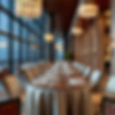 Elegant dining setting at Dusit Thani Abu Dhabi representing its exceptional hospitality.