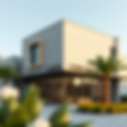 Ejari typing center exterior showcasing modern architecture