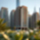 Stunning architectural view of Emaar Greens showcasing modern residential buildings
