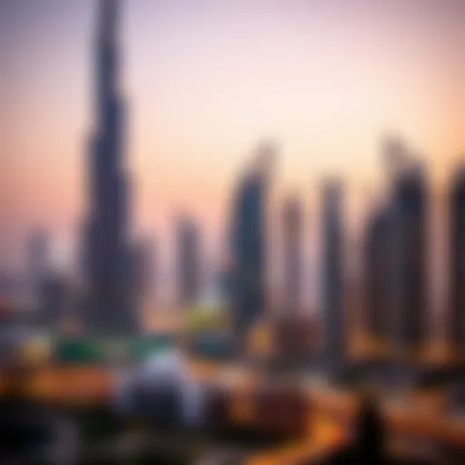 A view of Dubai's skyline showcasing modern architecture