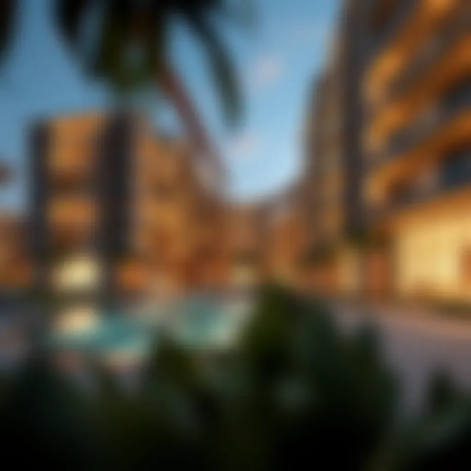 Stunning view of Al Badaa Residences exterior design