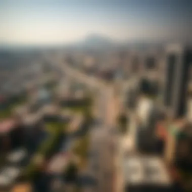 Aerial view of البرشاء هايتس showcasing urban development