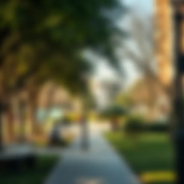 Open park in البرشاء هايتس with residents enjoying leisure time