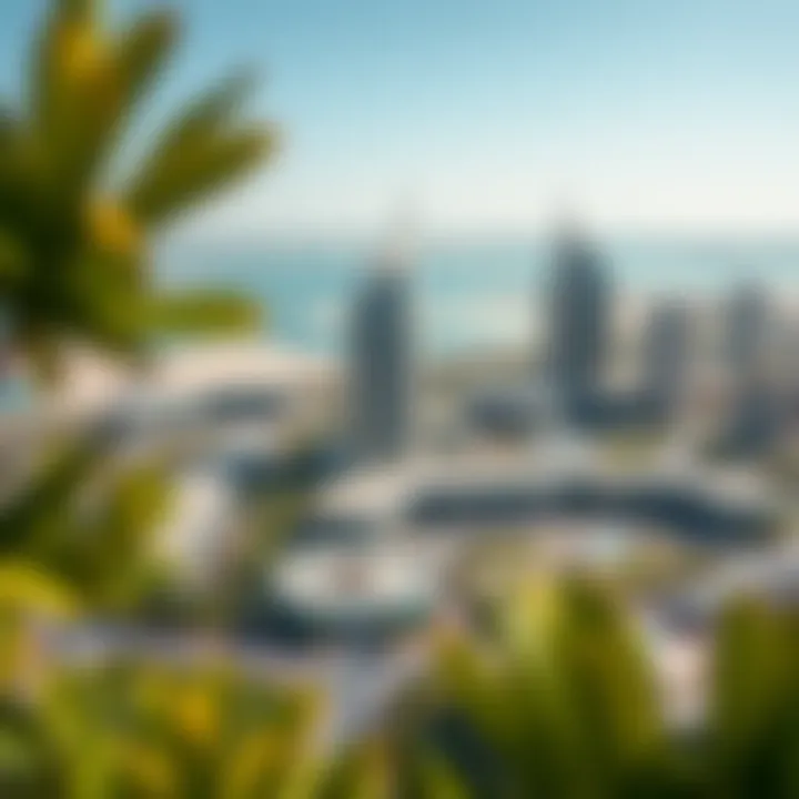 Aerial View of Al Habtoor City Aerial view of Al Habtoor City showcasing its modern architecture and lush landscapes