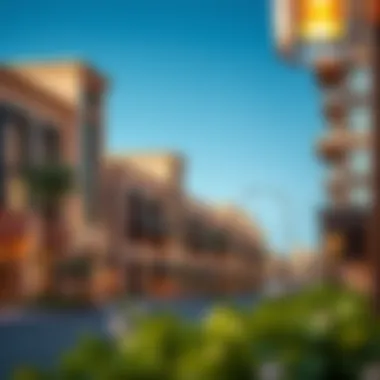 An overview of the community surrounding Al Mahra Residence