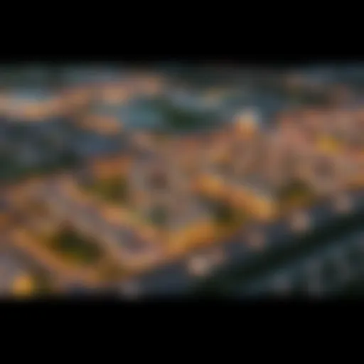 Aerial view of Al Thanyah Fifth showcasing vibrant community layout