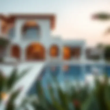 Fusion of Tradition and Modernity in Villa Design Modern adaptation of an Arabic villa with contemporary architecture