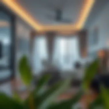 Lifestyle benefits illustration for living in Burjuman