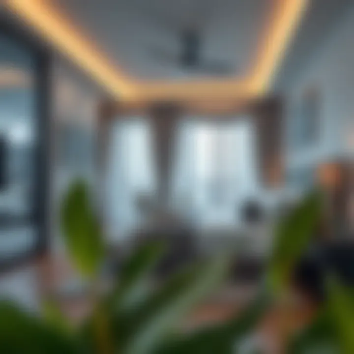 Lifestyle benefits illustration for living in Burjuman