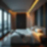 A modern bed space setup in Burjuman