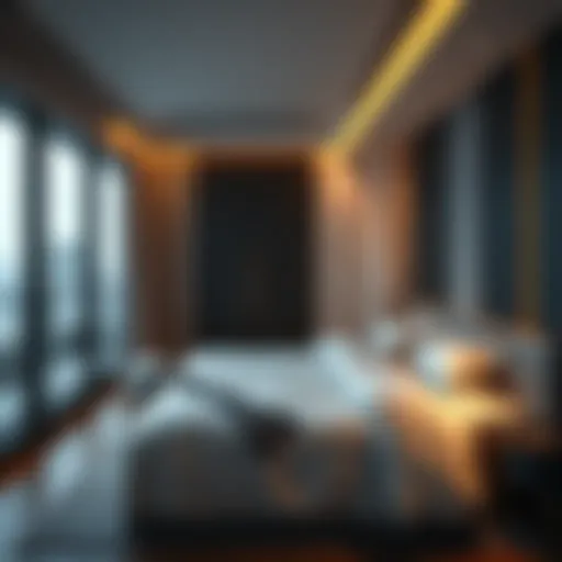 A modern bed space setup in Burjuman