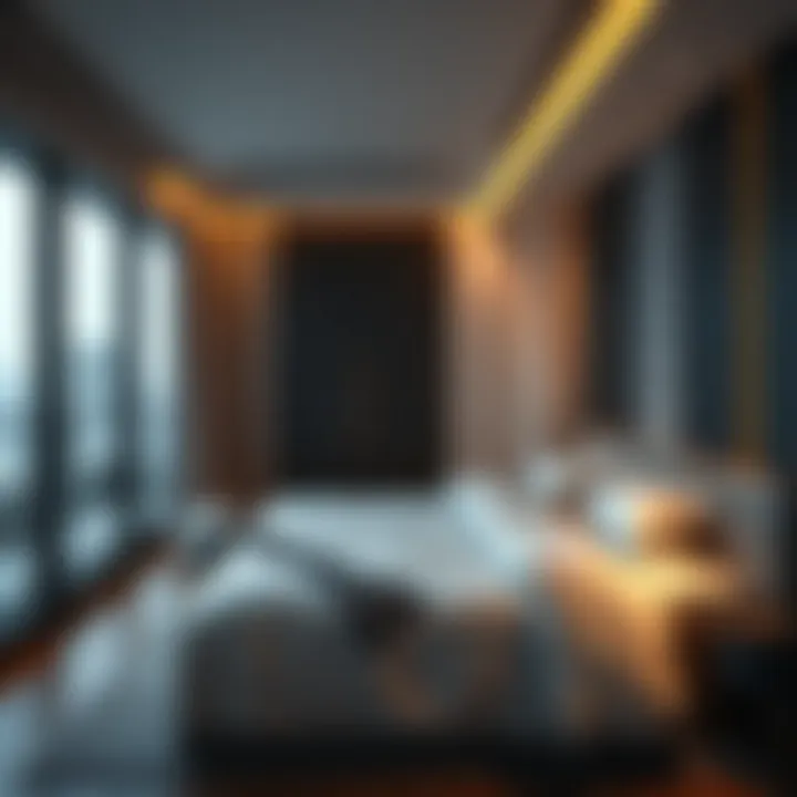 A modern bed space setup in Burjuman