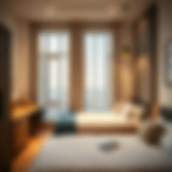 Interior view of a shared accommodation in Burjuman