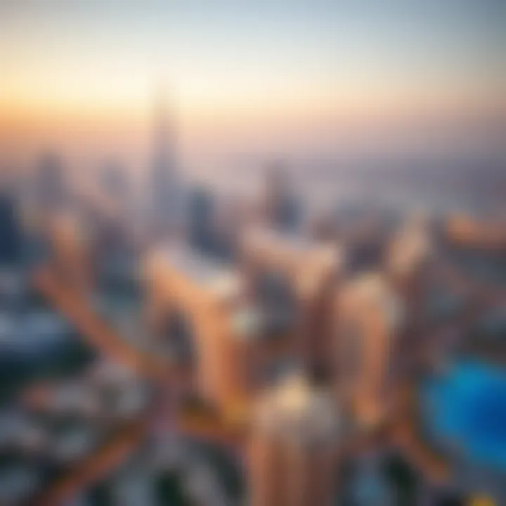 Prime Location of Binghatti Galaxy in Dubai Aerial view of Binghatti Galaxy highlighting its prime location in Dubai