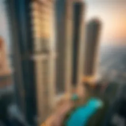 Aerial view of Bloom Towers showcasing modern architecture