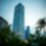 Stunning exterior view of Domus Tower showcasing modern architecture