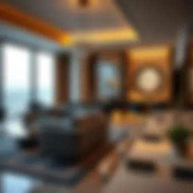 Luxurious interior features of a residence in Domus Tower