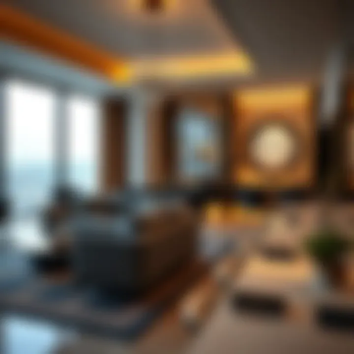 Luxurious interior features of a residence in Domus Tower