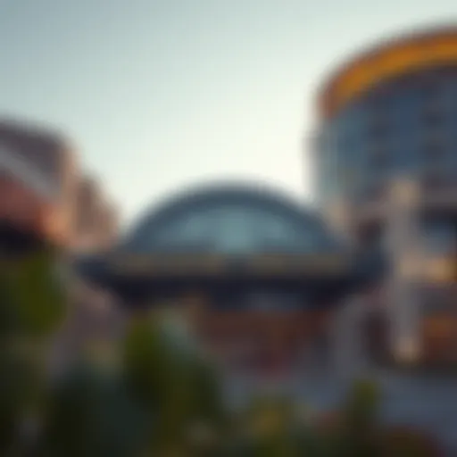 Dubai Investment Park 1 Metro Station exterior view