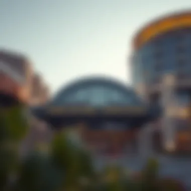 Stunning Architecture of Dubai Investment Park 1 Metro Station Dubai Investment Park 1 Metro Station exterior view